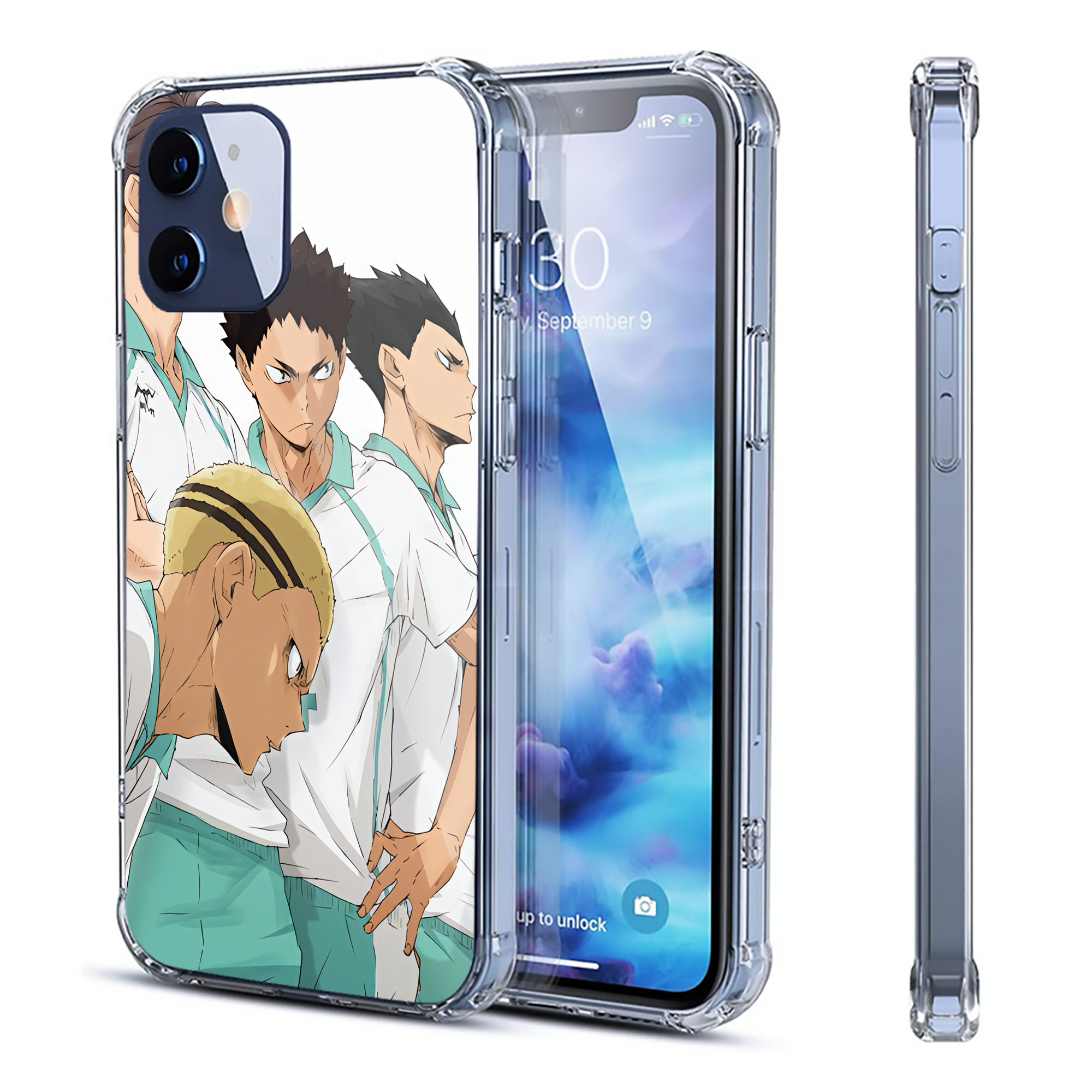 （画像用） ハイキュー!! Haikyu!! 【iPhone 12シリーズ対応】透明スマホケース（クリアソフトケース）